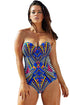 Sexy Sweetheart Bandeau Print One-piece Swimwear